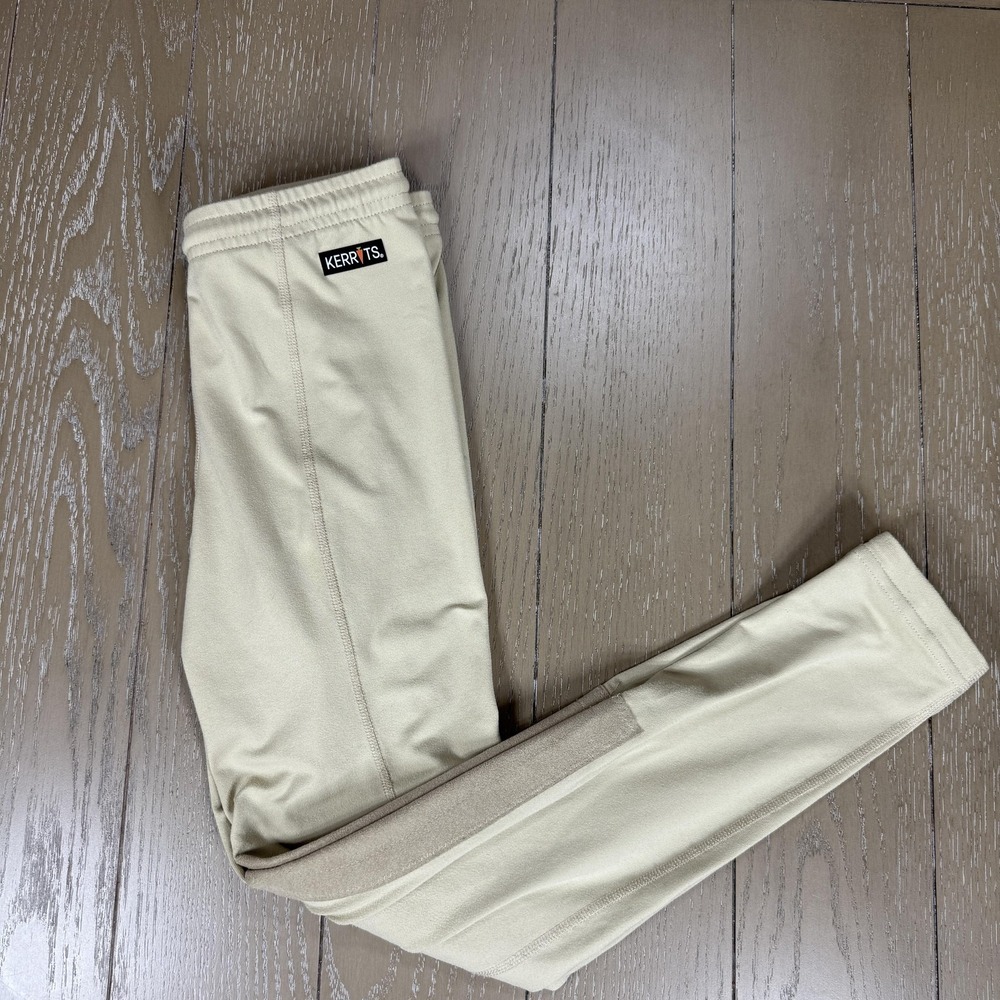 Kerrits‎ Breeches Pants Womens Large Beige Tan Riding Equestrian Knee Patch USA